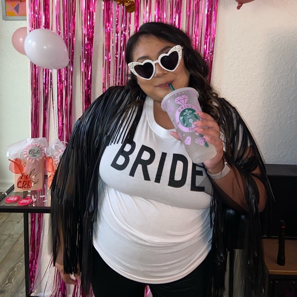 BRIDE shirt !! I used it ONCE for my brides night out - Picture 4 of 4